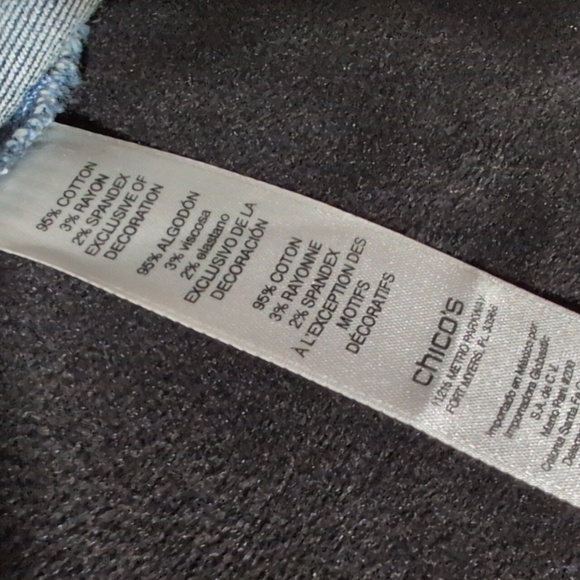 NWT Chicos Embellished Denim Jacket - Picture 6 of 10